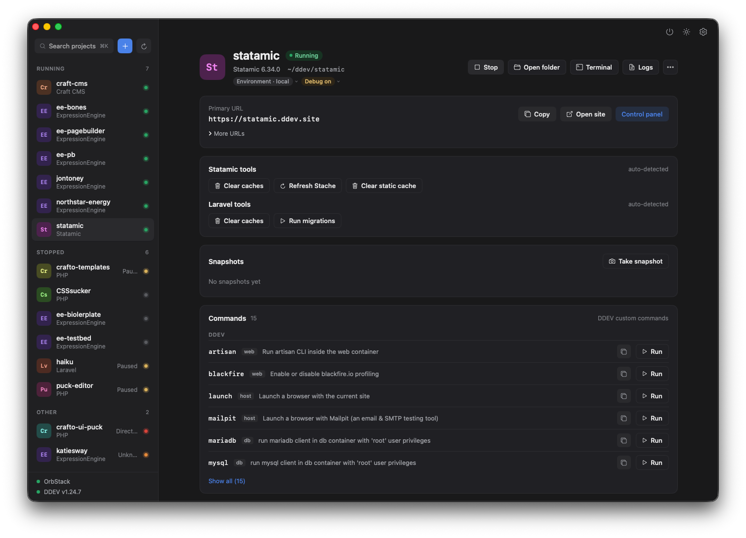 Framework tools